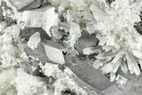 Galena and Sphalerite on Quartz Crystals- Peru #238938-2